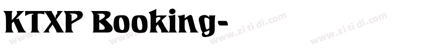 KTXP Booking字体转换